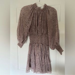 Revolve Cleobella Emma short dress in snake